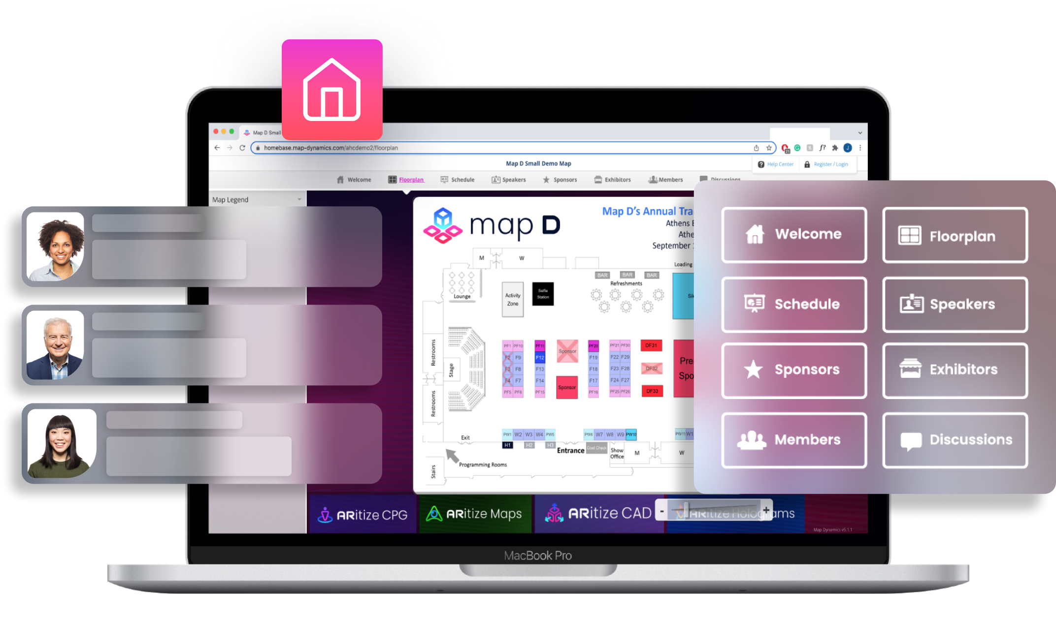 Show day finalization and live event management interface